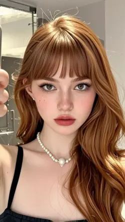 hair bangs effect