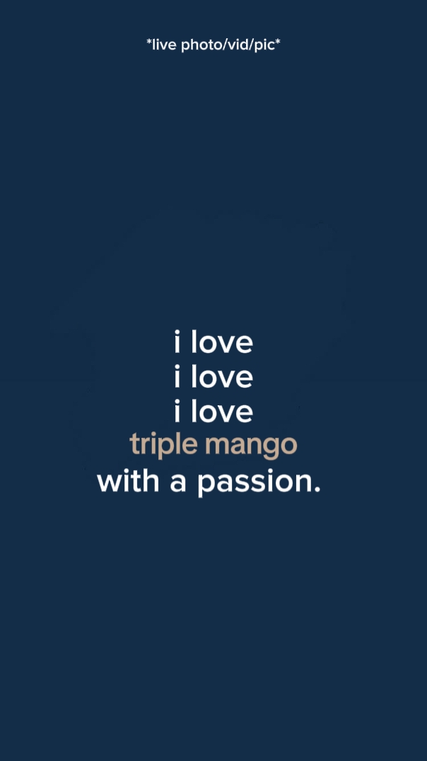 Saya suka mangga rangkap tiga