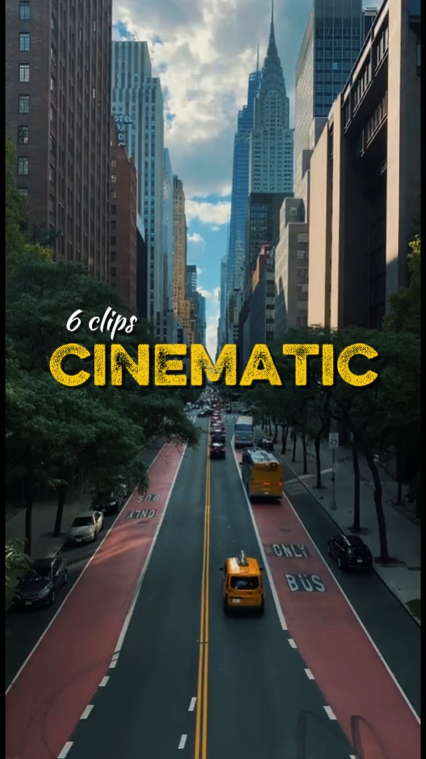 6 CLIPS CINÉMATIQUES
