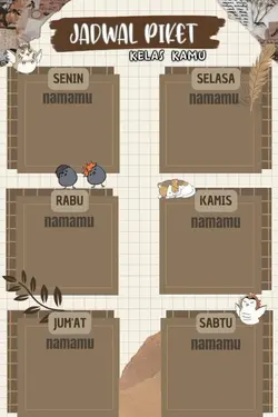 Jadwal Piket Estetik