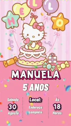 Hello Kitty convite