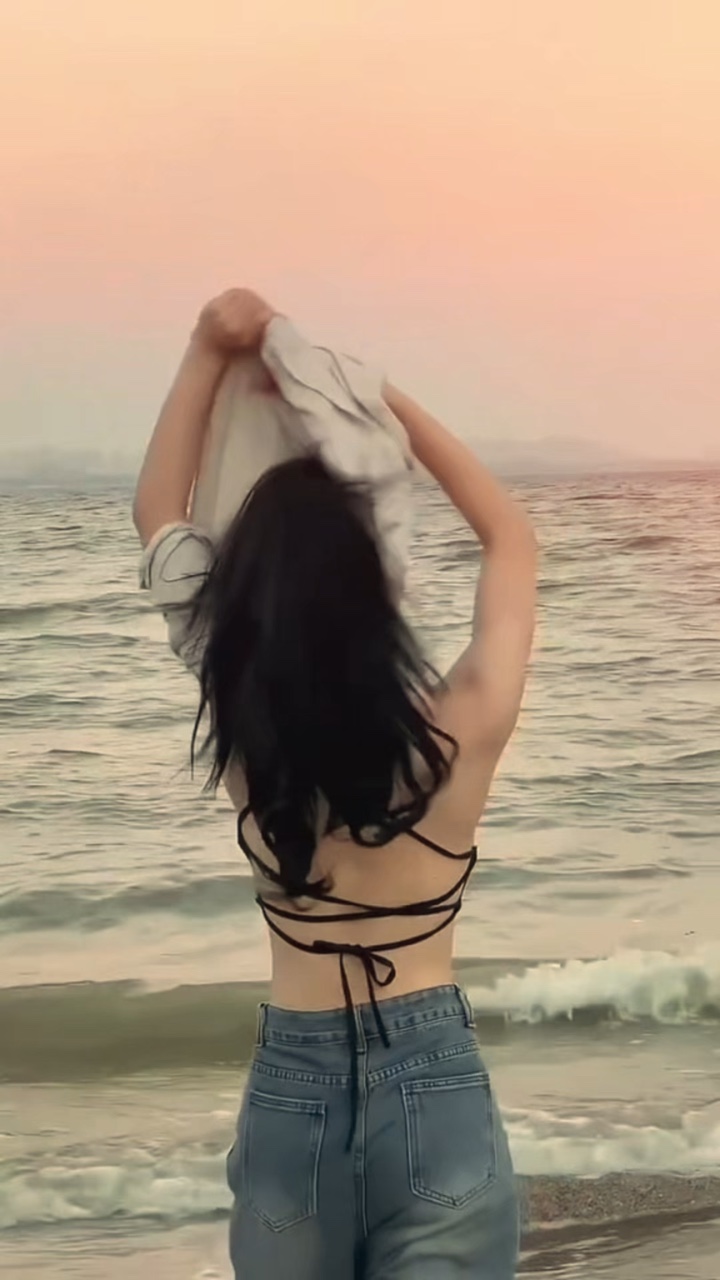 Cámara lenta en la playa