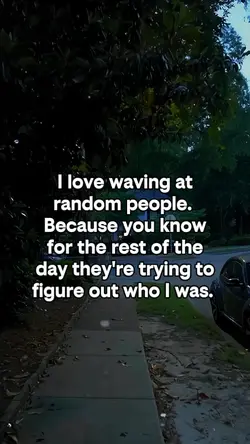 I love waving