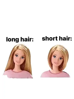 long vs. short hair 