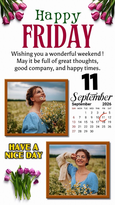 Friday 11 Sept 2026