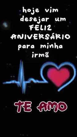 aniversário irmã