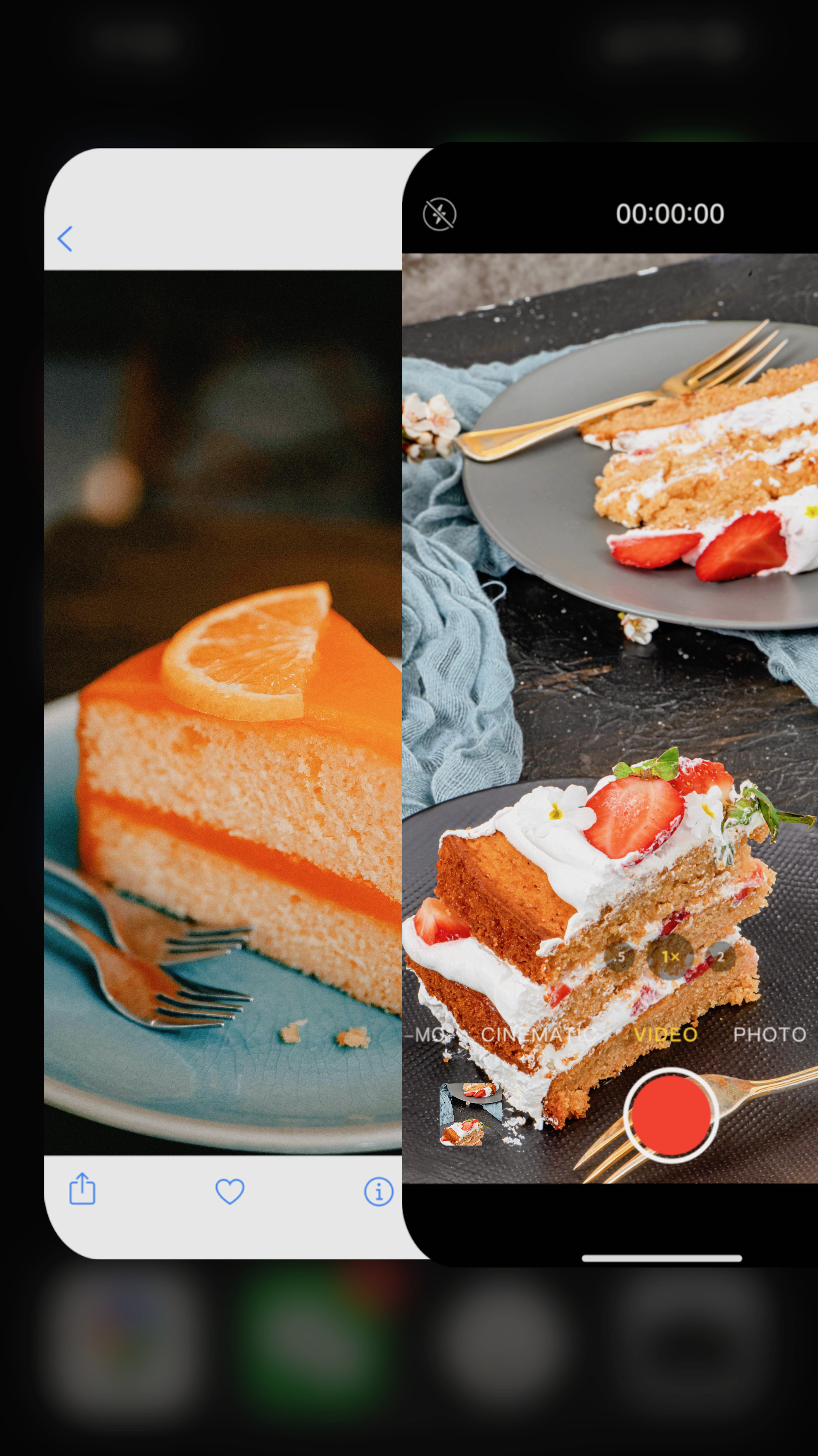 Gâteau au menu alimentaire