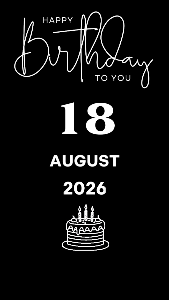 BDAY DAUGHTER 18 AUG