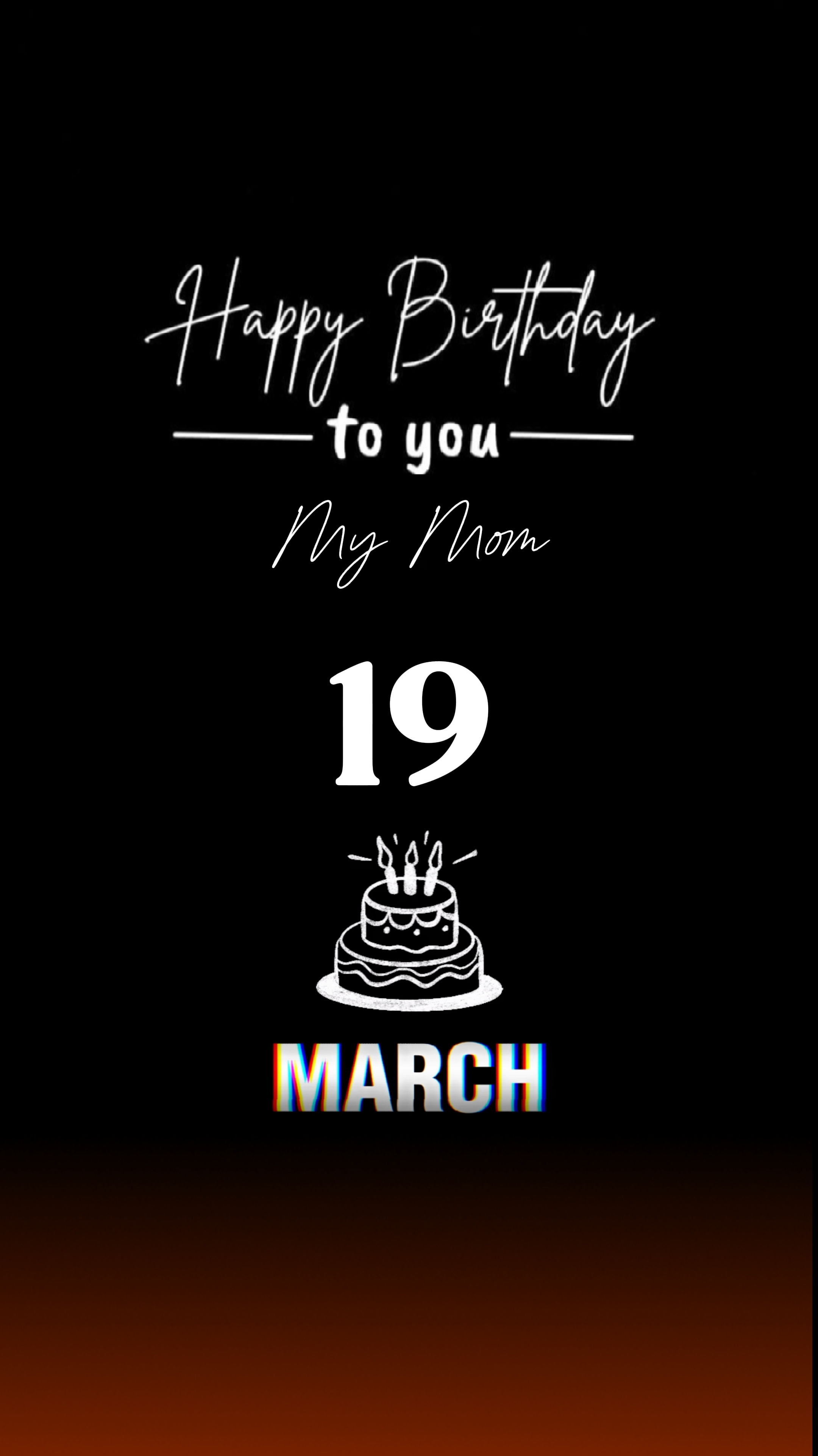 19 Maret, Hbd Ibuku