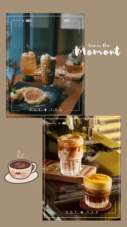 2 ảnh đi cà phê