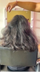 Glätten der Haare