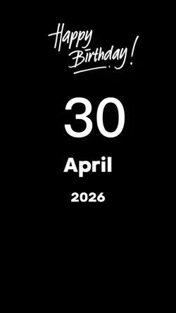 HBD 30 April 2026