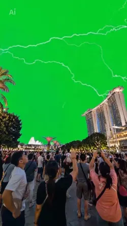 green sky