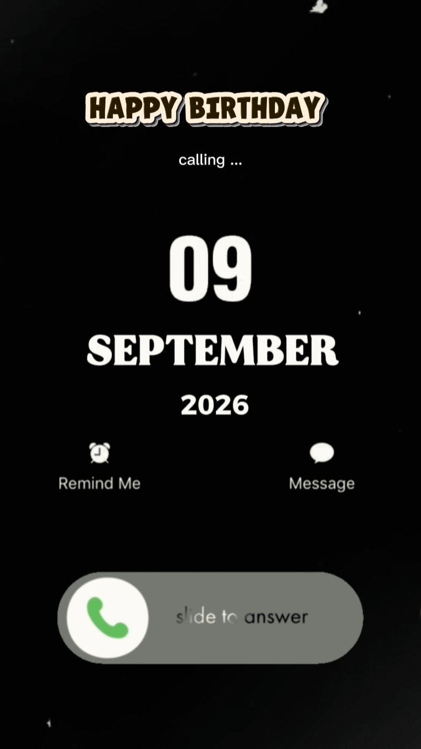 HBD 09 SEPTEMBER 