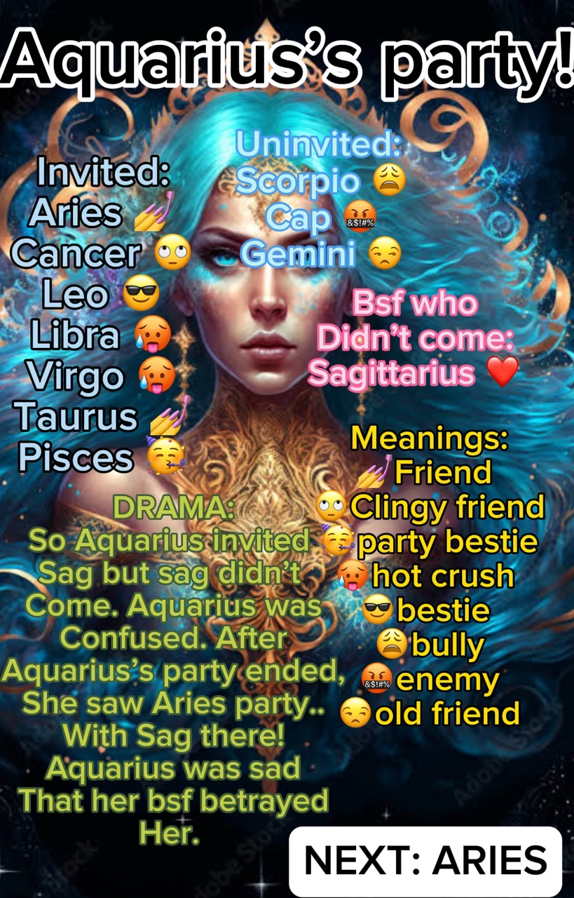 Aquarius’s party! 🥳 