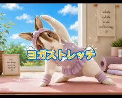 ヨガストレッチ🐰