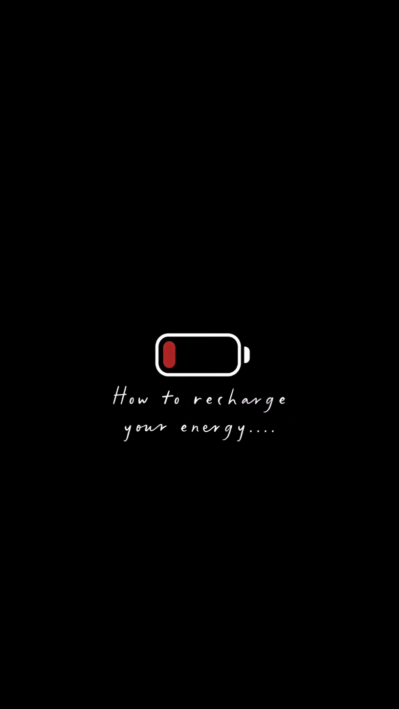 Recharge your energy