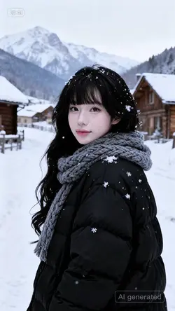 AI Chụp ở làng tuyết