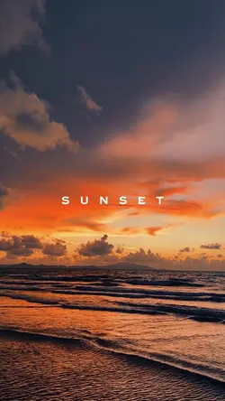 SUNSET IN BEACH