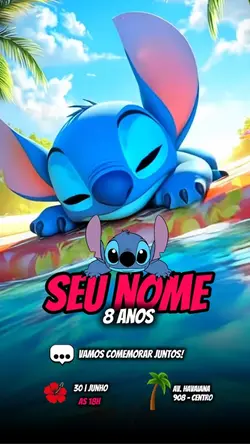 Stitch aniversário 