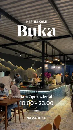 HARI INI KAMI BUKA