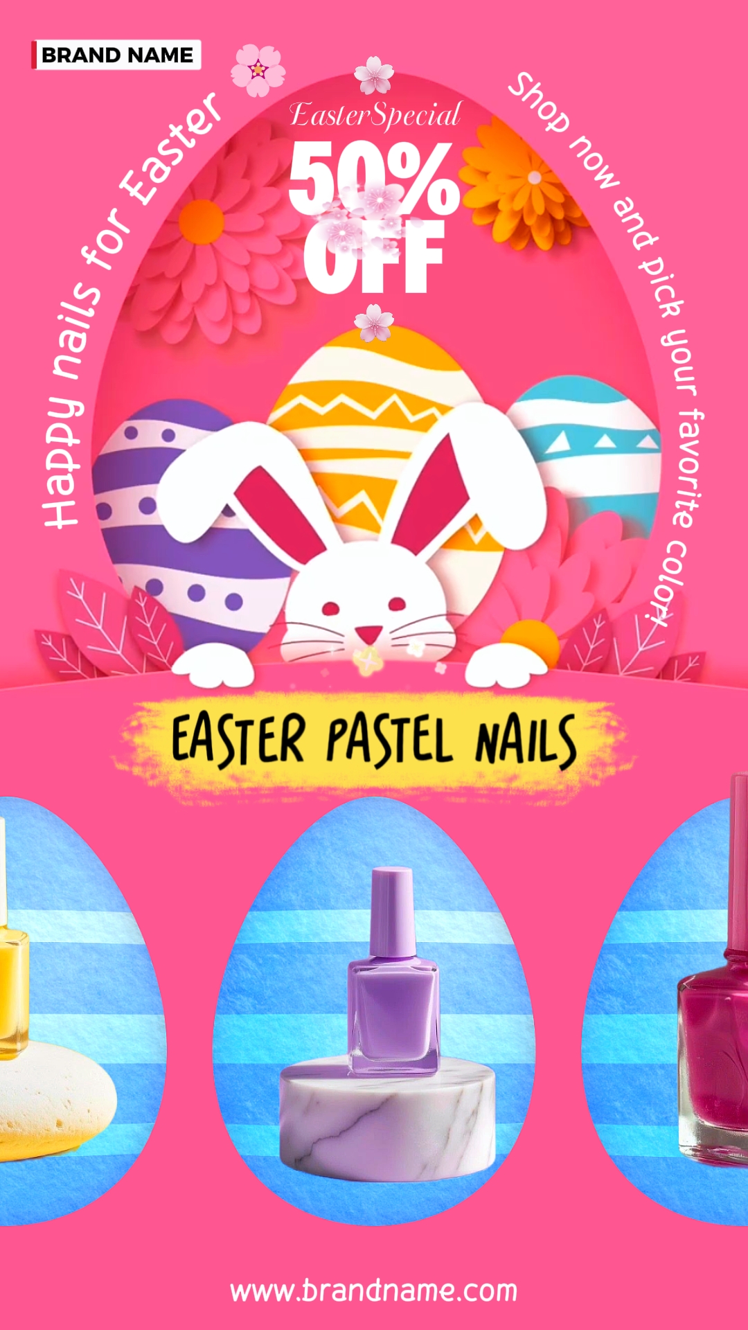 Unhas Pastel De Páscoa 