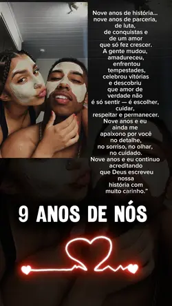 9 anos juntos 