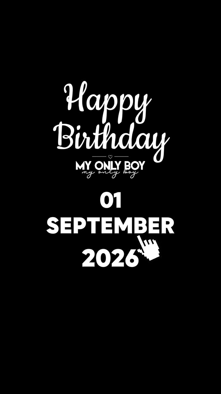 BDAY SON 1 SEPT