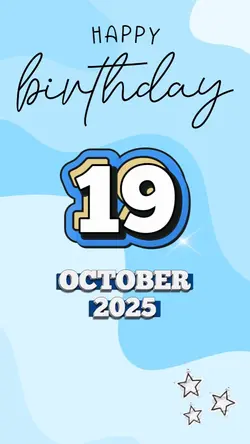 Birthday 19 October