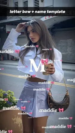 letter bow + name 🎀