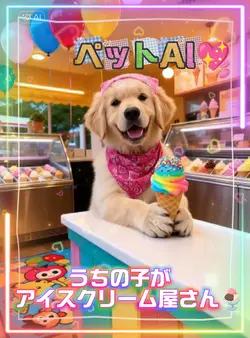 うちの子がアイスクリーム屋さん/AI