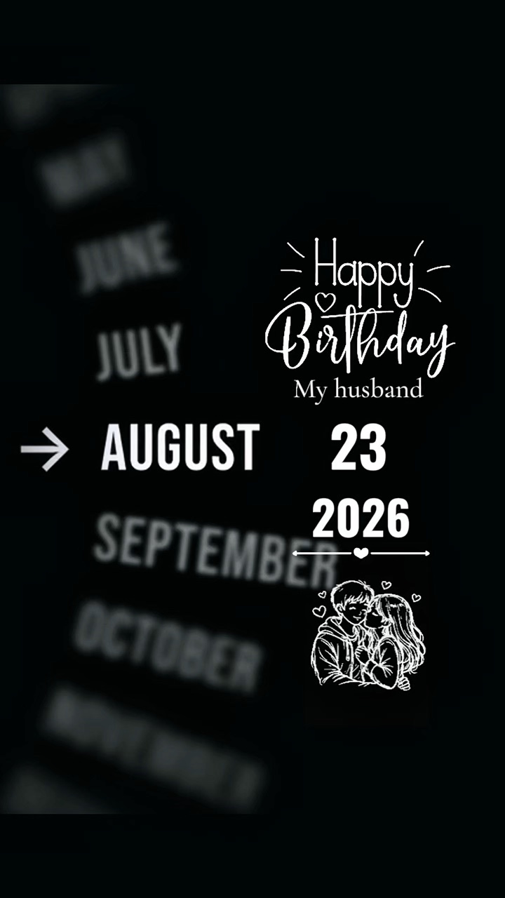 MARIDO HBD 23 AGOSTO