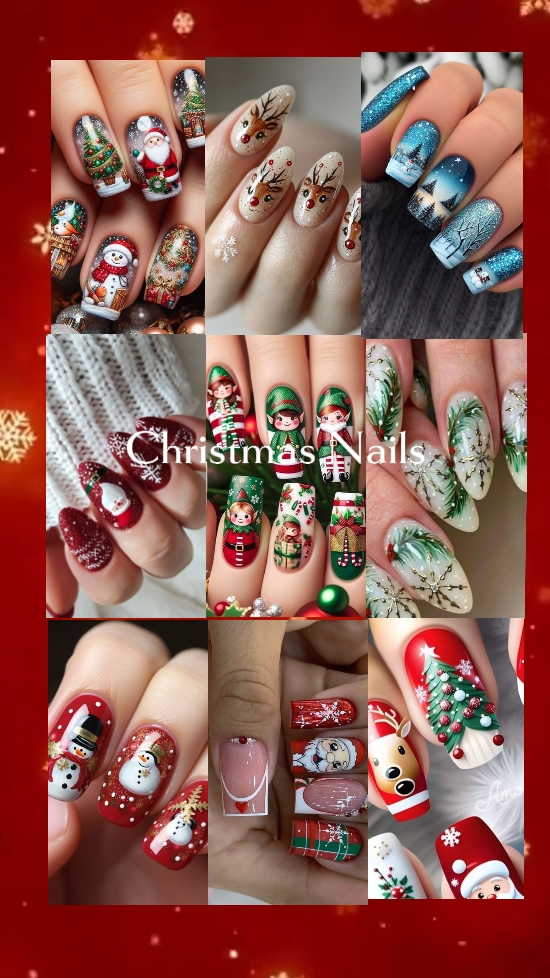 Ongles de Noël