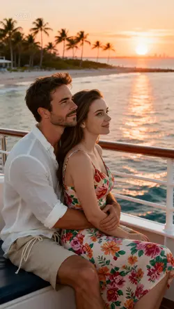 Couple Sunset Beach