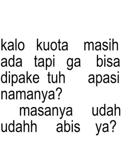 kalo kuota masih ada