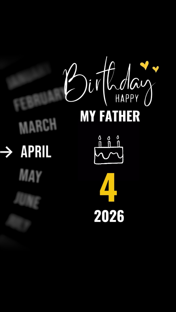 HBD BABA 4 NİSAN