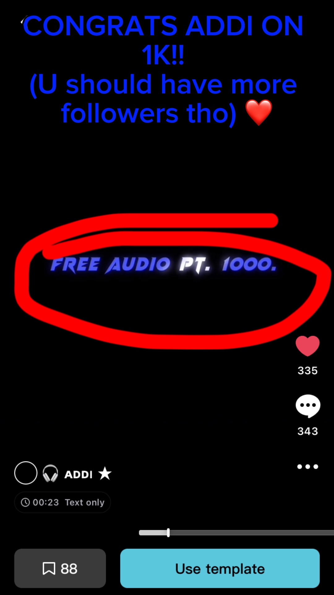 Congrats Addi ❤️