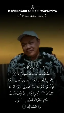 40 hari wafatnya