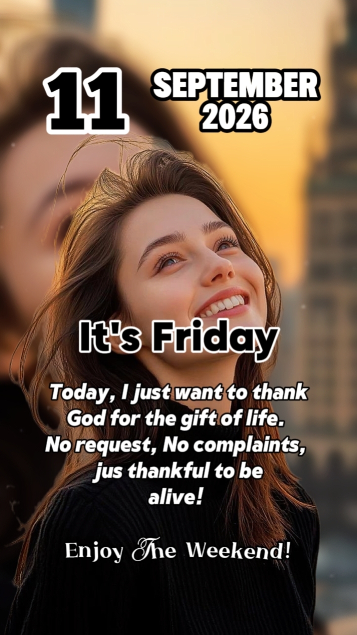 it's Friday