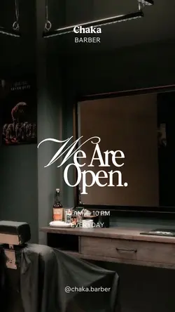We Are Open Barber
