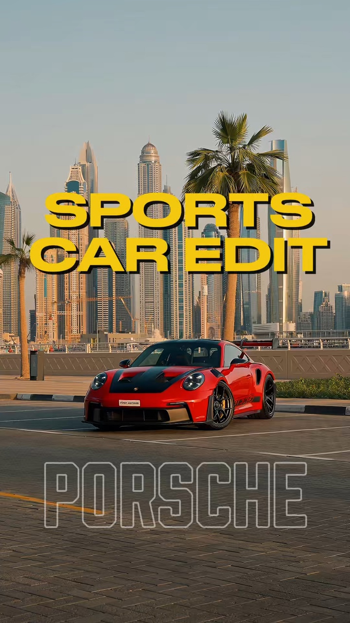 Edición de coche deportivo