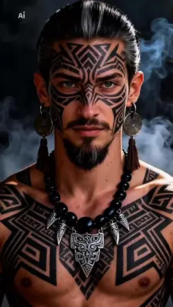 Black tribal tattoo