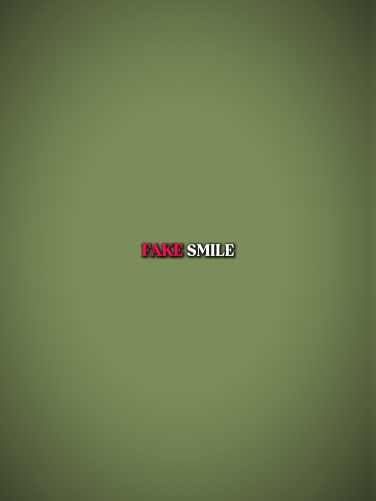 Fakesmile / sorriso real