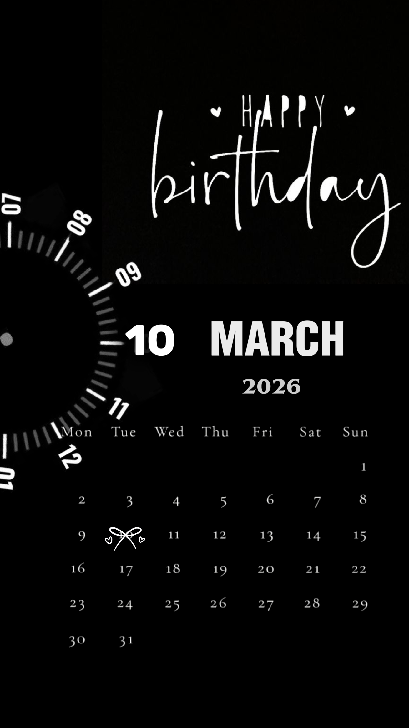 FELIZ CUMPLEAÑOS 10 DE MARZO