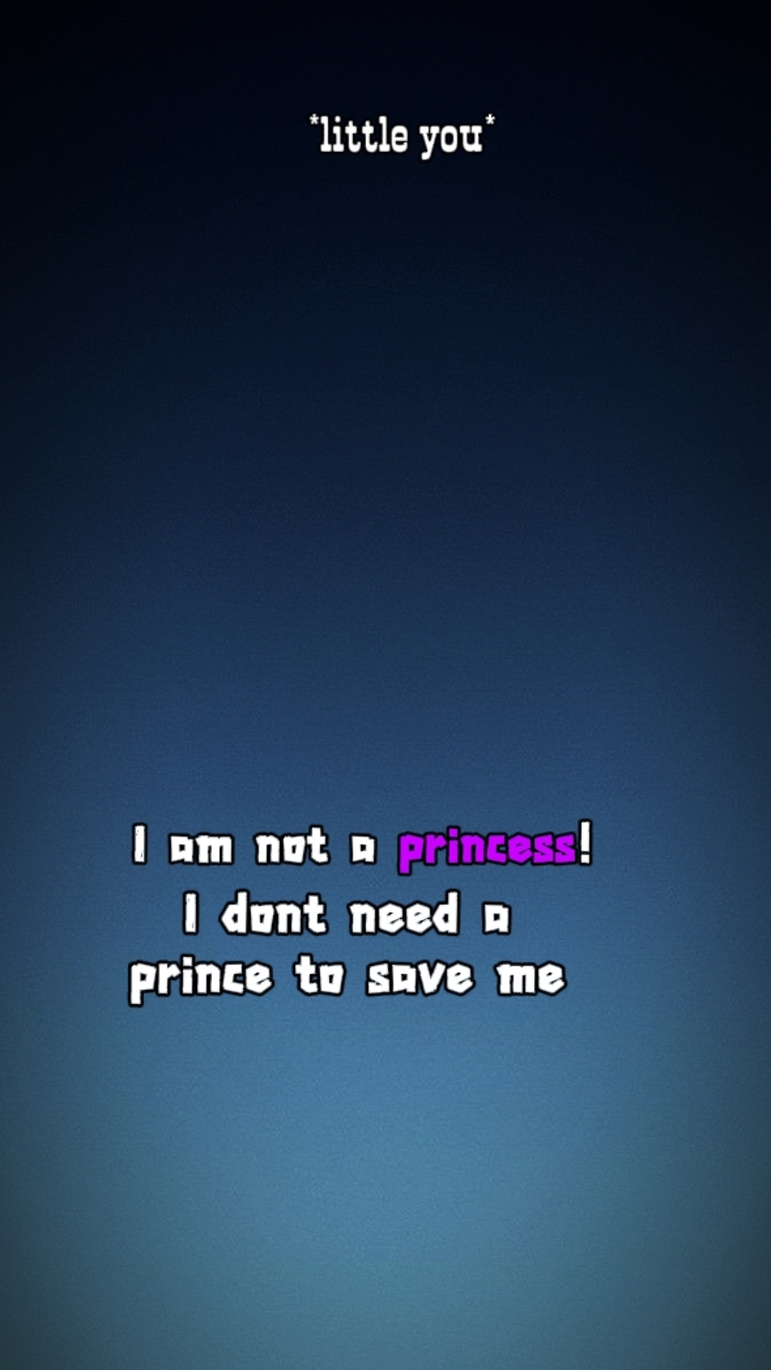 Eu não sou uma princesa