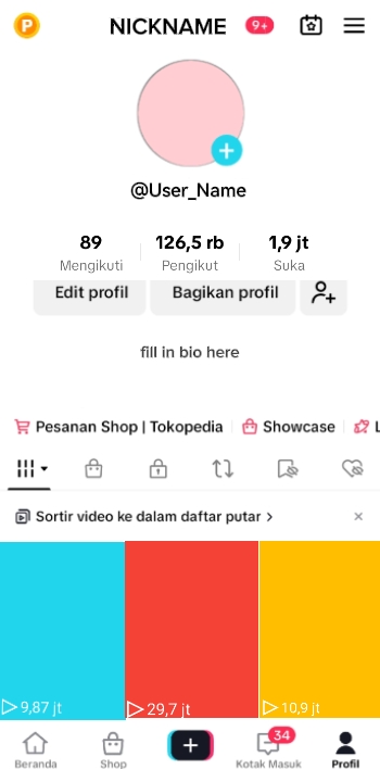 Sahte Akun tik tok 