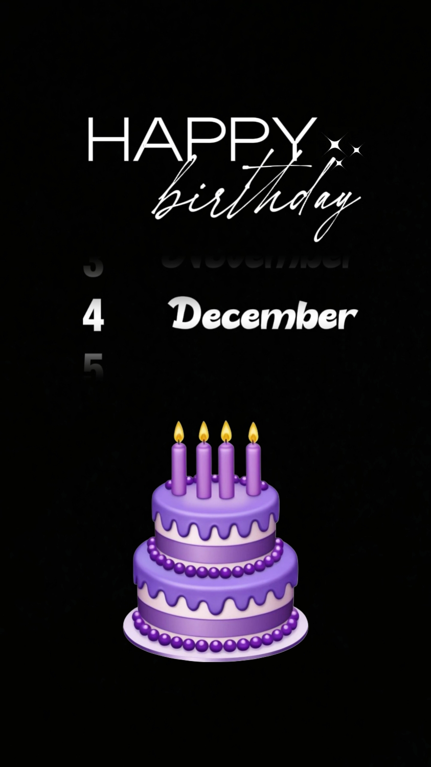 hbd pour moi 4 décembre