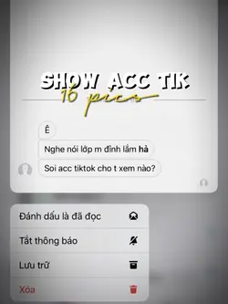 Show acc tiktok lớp
