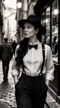 Vintage Street Lady