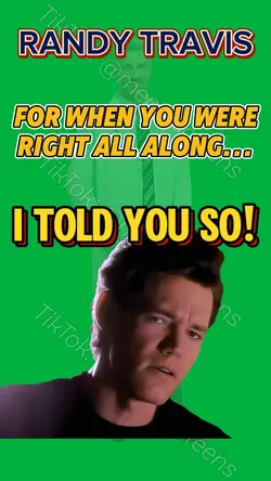I TOLD YOU SO!